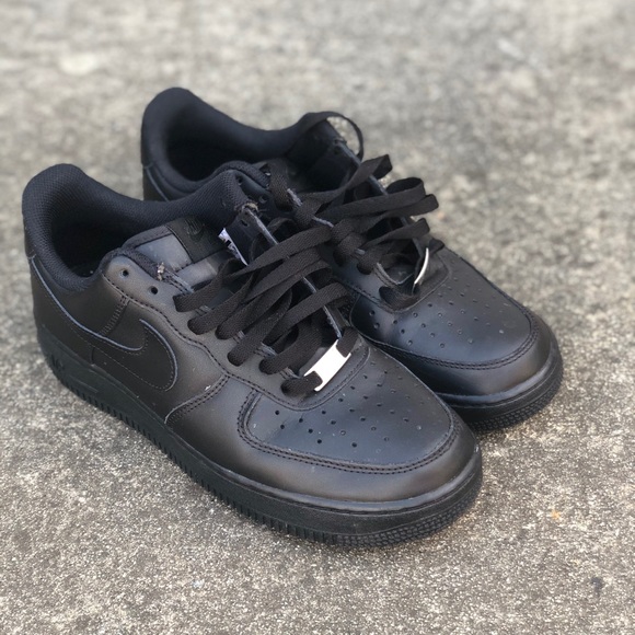 all black air force ones